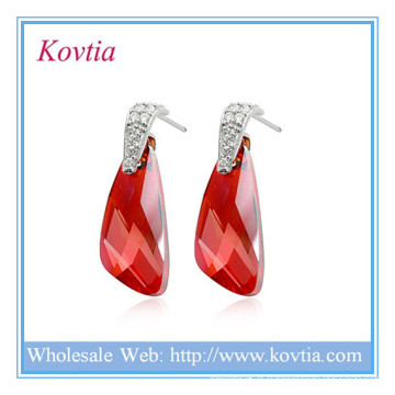 HOT SALE 925 boucles d&#39;oreille en argent sterling boucles d&#39;oreilles en gros boucle d&#39;oreille en or rouge d&#39;amour 925 boucle d&#39;oreille en argent